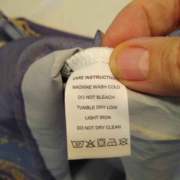 NWT in LightInTheBox  Shift Dress Short Mini Dress Blue Short Sleeve Large - Picture 7 of 7